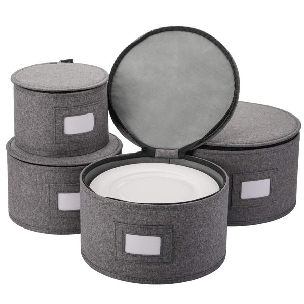 ZGONGZ China Storage Set, Dinnerware Storage Containers For Plate